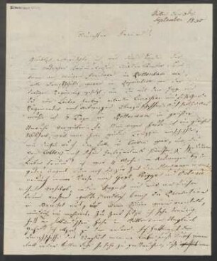 Brief an B. Schott's Söhne : 03.09.1830