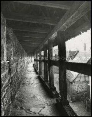 Wehrgang der Stadtmauer von Rothenburg ob der Tauber