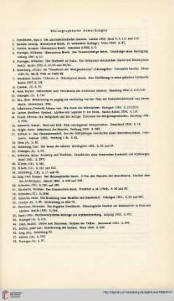 Bibliographische Anmerkungen
