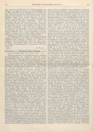 231-233 [Rezension] Reitzenstein, Richard, Hellenistische Wundererzählungen
