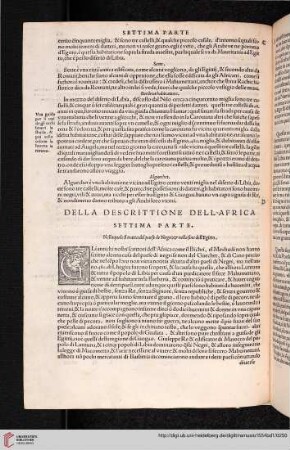 Settima parte: Della descrittione dell'Africa
