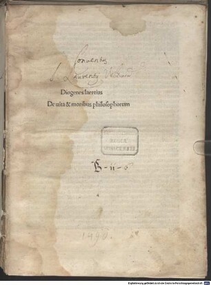 Vitae et sententiae philosophorum