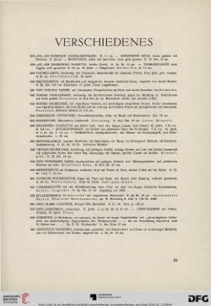 Verschiedenes (Nr. 633-657)