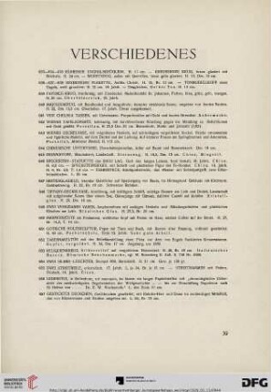 Verschiedenes (Nr. 633-657)
