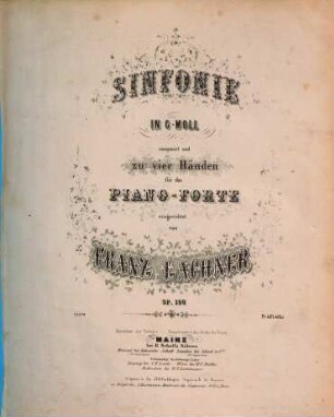 Sinfonie in c-Moll : op. 100