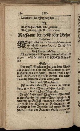 M. Mägde- Palmen. - Myrthen- baum/ Welsch- Heydelbeeren.