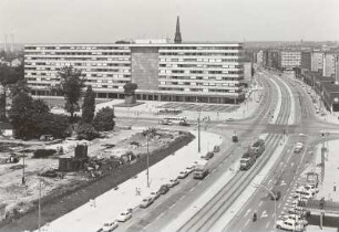 Chemnitz, Straße der Nationen, Kreuzung Karl-Marx-Allee