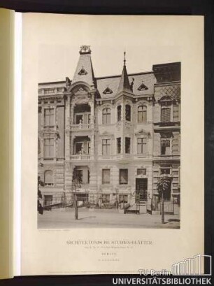 Serie II. No. 4. Wohnhaus Klopstock-Straße No. 50. Berlin.