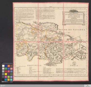 Mapa Geografico Que Comprehende El Partido De Santo Domingo De La Calzada Y El De Logroño, Correspondientes A La Provincia De Burgos