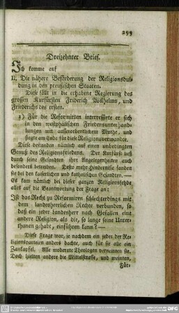 Dreizehnter Brief