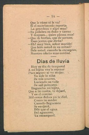 Días de lluvia