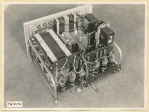10 kW Fernsehsender Nr. 507, Schrank T2 Einschub Anodengleichrichter, Foto 1954