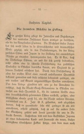 Sechstes Kapitel. Die fremden Mächte in Peking