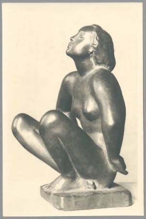 Kauernde, 1917, Bronze