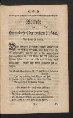 Vorrede des Herausgebers der vorigen Auflage