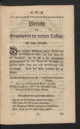 Vorrede des Herausgebers der vorigen Auflage