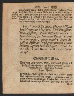 Dreyzehender Absatz.