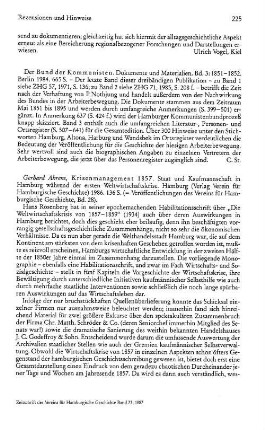 Ahrens, Gerhard :: Krisenmanagement 1857, Staat und Kaufmannschaft in Hamburg während der ersten Weltwirtschaftskrise, (Veröffentlichungen des Vereins für Hamburgische Geschichte, 28) : Hamburg, Verlag Verein für Hamburgische Geschichte, 1986