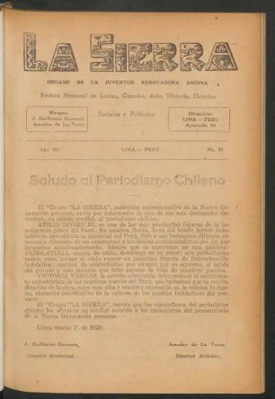 Saludo al periodismo chileno