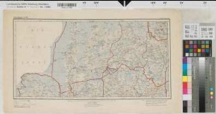 Niedersachsen Landschaftsbild und Verwaltungsgebiete um 1780 Blatt 3 Meppen/Cloppenburg 1937 1 : 200 000 27,5 x 47 Herausgeber: Historische Kommission für Hannover Joseph Prinz B Nr. 232