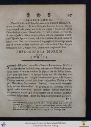 Philosophia Morum Sive Ethica.