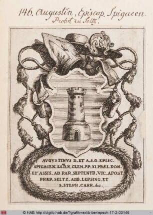 Wappen des Probstes Augustin von Seltz