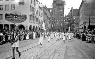 Freiburg: Festzug der Turner; Turnverein Konstanz