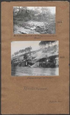 Truppenunterkunft in der Champagne