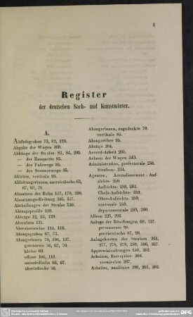 Register der deutschen Sach- und Kunstwörter