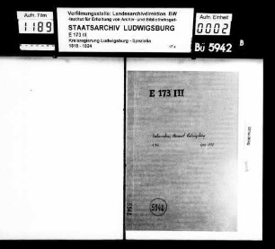Kommunsachen: Fronen, Oberamt Ludwigsburg