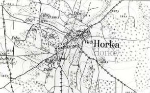 Crostwitz-Horka. Meßtischblatt, Sekt. Kloster Marienstern, 1884