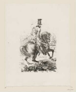 Husar im Galopp