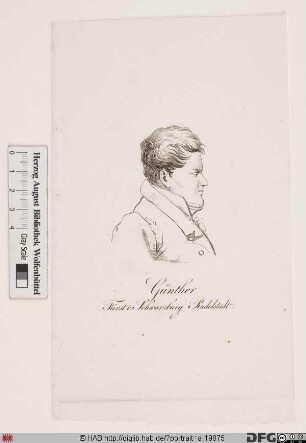 Bildnis Friedrich Günther, Fürst zu Schwarzburg-Rudolstadt (reg. 1807 bzw. 1814-1867)