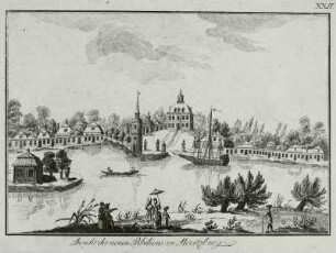 Moritzburg, Leuchtturm, Kupferstich