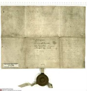 [Johann] Michael von Hochstetten, Dekan von Fulda, bekundet, dass ihm Joachim [von Gravenegg], Abt von Fulda, gemäß der im Folgenden inserierten U...