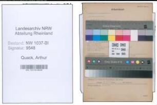 Entnazifizierung Arthur Quack , geb. 26.02.1892 (Amtsrichter)