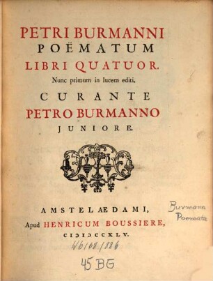 Poemata : libri quatuor