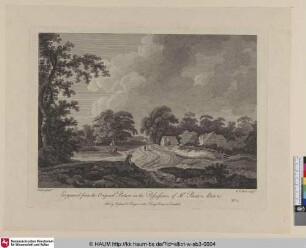 [Landschaft mit Hütten im Hintergrund]