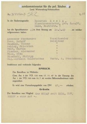 Essig, Heinrich