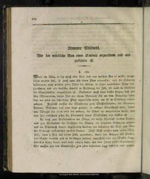 Neunter Abschnitt. Wie der würkliche Bau einer Schleuse anzuordnen und auszuführen ist
