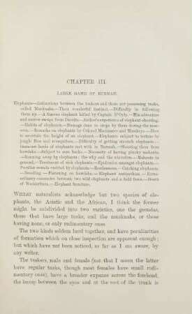 Chapter III. Large game of Burmah