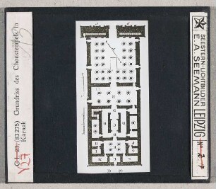Theben, Karnak: Grundriss des Chonstempels (Seestern-Nr. 83275)