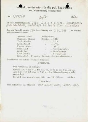 Lehmann, Otto