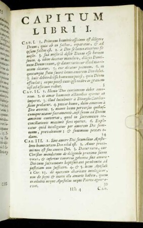 Capitum Libri I.