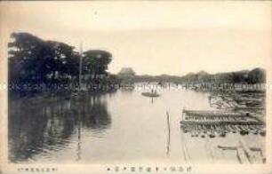 Ansicht aus Tokushima, Fluss