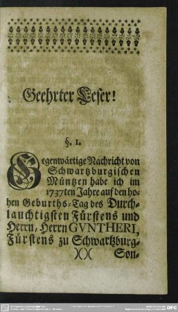 Geehrter Leser!