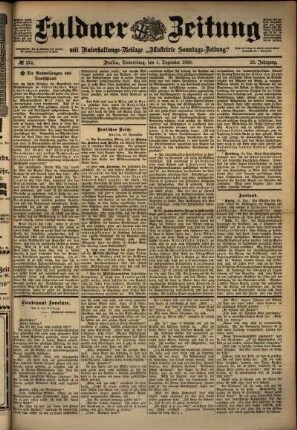 Ausgabe vom Donnerstag, den 01. Dezember 1898.