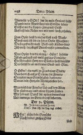 Der 51. Psalm. - Der 60. Psalm.