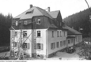 Schmiedeberg-Dönschten. Ferienheim Dönschten, ehemals Gasthof Waldesruh, September 1949