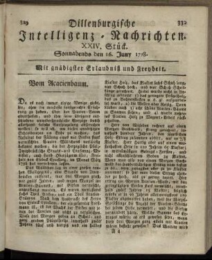 XXIV. Stück. Sonnabends den 16. Juny 1798.